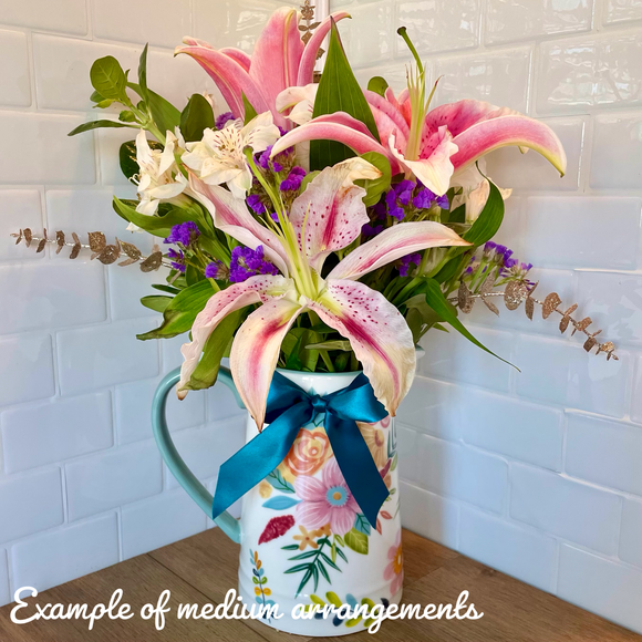Medium Designer’s Choice Floral Bouquet in Vase